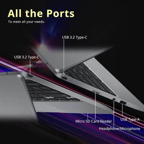 Vista 9 de ASUS Laptop Chromebook C223 HD de 11.6/'', procesador Intel Celeron N3350, 4 GB de RAM, memoria flash eMMC de 32 GB, gráficos Intel HD, cámara web