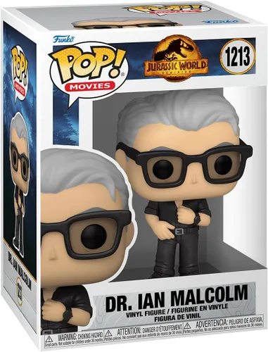 Vista 3 de POP Jurassic World Dominion - Figura de vinilo de Dr. Ian Malcolm Funko (con funda protectora de caja compatible), multicolor, 3.75 pulgadas