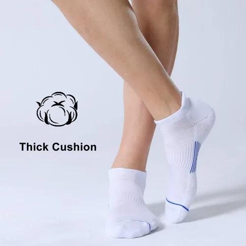 Vista 6 de FITRELL Men's 6 Pack Ankle Running Socks Low Cut Cushioned Athletic Sports Socks 7-99-1212-15