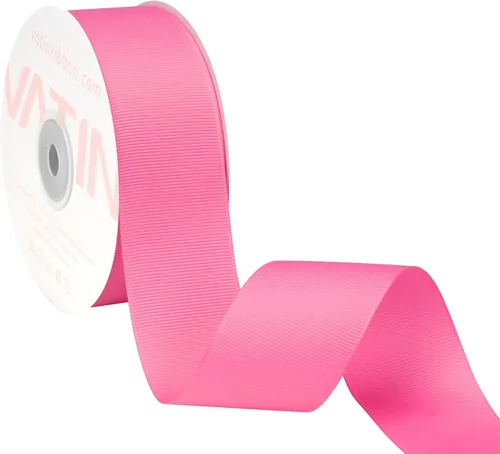 Vista 163 de VATIN Cinta de Grogrén Negra, 1-1/2" x 50 Yardas Continuas, Cinta de Grogrén de Poliéster Negra, Usar para Lazos de Bricolaje, Accesorios