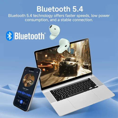 Vista 5 de Edifier X1 Lite - Auriculares inalámbricos verdaderos, Bluetooth 5.4 con 26 horas de reproducción, micrófono único AI para llamadas claras, IP54