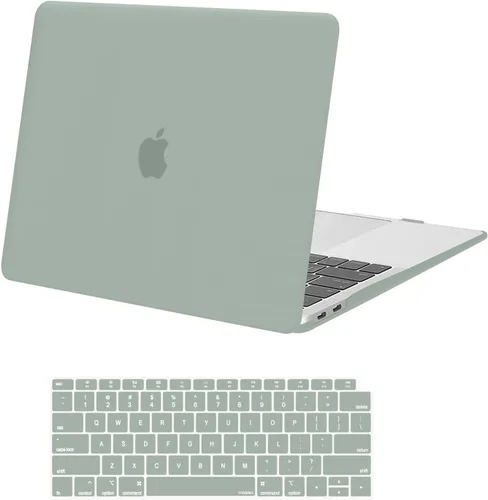 Vista 10 de MOSISO Funda compatible con MacBook Air de 13 pulgadas 2022 2021 2020 2019 2018 lanzamiento A2337 M1 A2179 A1932 Touch ID, cubierta rígida
