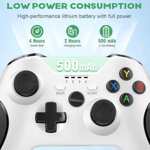 Vista 5 de ASUNCELL Wireless Controller for Xbox One Xbox Series XS gamepad Wireless video Wireless Controller with Dual Vibration and Audio Jack game