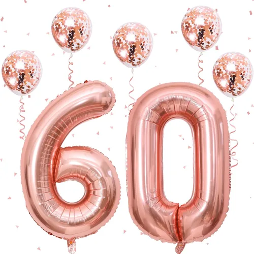 Vista 22 de Decoraciones de cumpleaños número 18 para niños y niñas, globo de aluminio con el número 18 de 40 pulgadas, globos de látex negros y metálicos