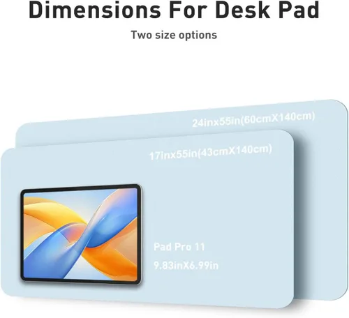 Vista 599 de Aothia Protector de escritorio de cuero, alfombrilla para mouse, alfombrilla de escritorio de oficina, 31.5 x 15.7 pulgadas, secante de escritorio