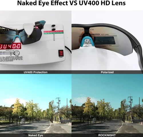 Vista 3 de ROCKNIGHT Polarized Sports Sunglasses for Cycling, Biking, Baseball & Volleyball - UV Protection, Lightweight & Durable