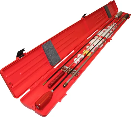 Vista 2 de MTM CRC - Estuche para varilla de limpieza de pistola, fabricado en Estados Unidos, color rojo