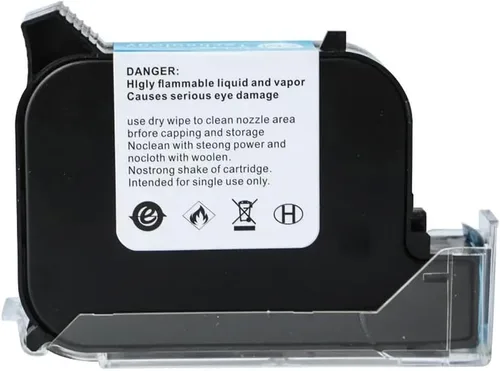 1 Inch Ink Cartridges Compatible with TIJ Inkjet Printers Universal 2588 Number Logo Date Picture(Black)