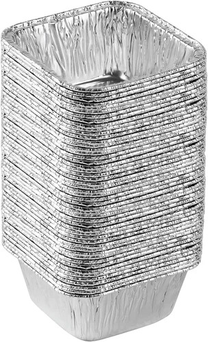 Vista 11 de PLASTICPRO Moldes de aluminio desechables de 10 x 10 x 3 pulgadas para hornear – Utensilios de cocina perfectos para hornear pasteles, panes