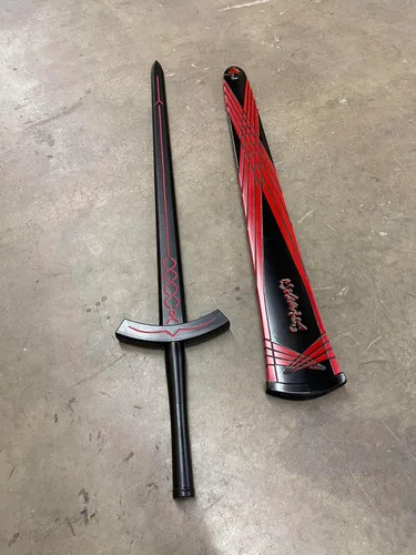 Vista 5 de 41" Fantasía Anime Medieval Excalibur Cosplay Espada de Espuma Cosplay Hoja Disfraz Arma Accesorios Réplica LARP