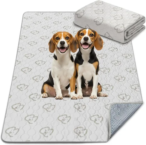 Vista 53 de FXW - Almohadillas lavables para orina de perros con superabsorción, diseñadas para jaulas de 42 pulgadas, 41 × 27 pulgadas rectangulares, boho, 2