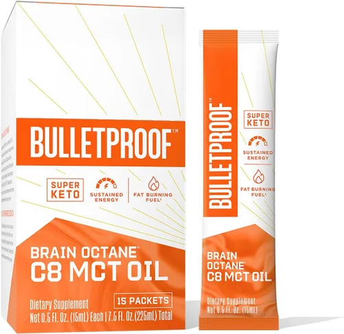Vista 12 de Bulletproof Brain Octane C8 Aceite MCT, 32 onzas (paquete de 3), suplemento Keto para energía sostenida y apoyo al antojo