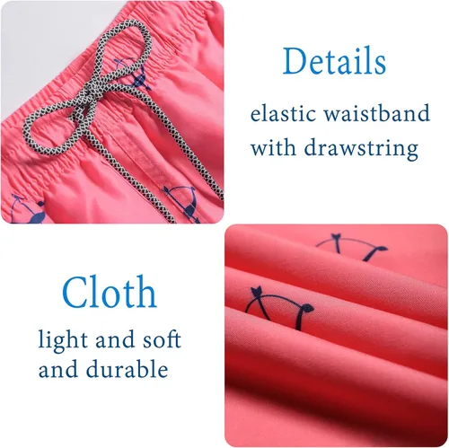 Vista 4 de Biwisy Mens Swim Trunks Quick Dry Swim Shorts with Mesh Lining Funny Beach Shorts