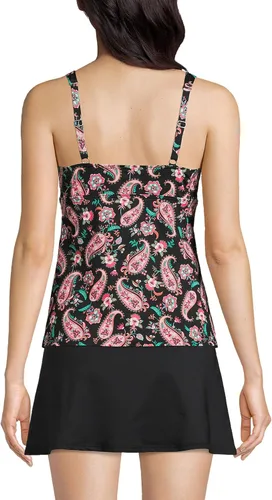 Vista 2 de Lands' End Traje de baño tipo tankini con aros para mujer