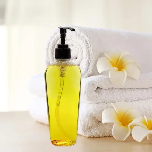 Vista 4 de Cornucopia Brands Botellas de loción de plástico transparente de 8 onzas con dispensadores de bomba (paquete de 8) recipientes vacíos para loción