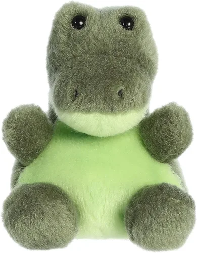 Aurora® Adorable Palm Pals™ Scales Alligator™ Animal de peluche, diversión de bolsillo, juego sobre la marcha, verde, 5 pulgadas