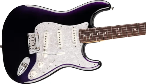Vista 4 de Fender Player II Modified Stratocaster - Paquete de atardecer con bolsa de concierto, correa, cable, paquete de 3 púas y kit de limpieza de guitarra