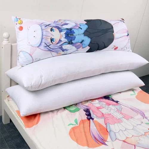 Vista 2 de Relleno de almohada de 47 x 16 pulgadas, relleno de funda de almohada Dakimakura de cuerpo completo para anime y maternidad