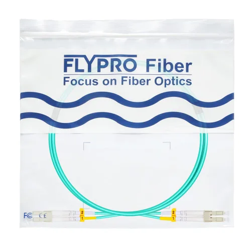 Vista 6 de Cable Patch de Fibra LC a LC OM3 0.2M, Opciones de Longitud: 0.2m-200m, 10GB/40GB Multimodo Dúplex, Cable de Fibra Óptica 50/125um Cordón