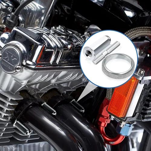 Vista 7 de PAGOW Kit de 10 piezas de pernos y juntas de escape Gy6 para scooters de 50 cc, 125 cc, 150 cc, ATV, ciclomotor, quad, 4 ruedas, dunas, buggy