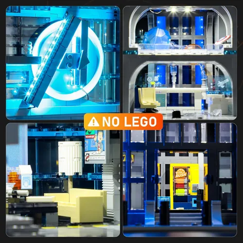 Vista 3 de LIGHTAILING Luz para Lego- 76269 Avengers-Tower - Kit de iluminación LED compatible con el modelo de bloques de construcción Lego - NO incluido