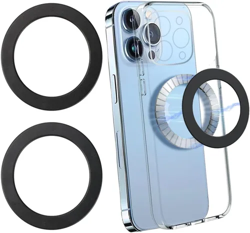 Vista 11 de Anillos adaptadores magnéticos 2 piezas compatibles con MagSafe, para Kindle Pop Socket Magnetic, para accesorios Magsafe y carga inalámbrica