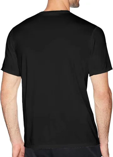 Vista 3 de Camisetas de algodón para hombre, cuello redondo, suave, divertida, de manga corta, para deportes, ocio, fiesta