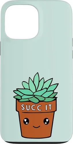 Vista 23 de iPhone 16 Succ It - Cute Succulent Plant Lovers Gardening Theme Case
