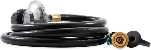 Vista 9 de Camco Low Pressure Gas Regulator Rated at 70,000 BTUs Per Hour Includes 8-Foot Hose Great for Camping, RVing, Grilling, and More (57704)
