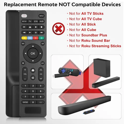 Vista 3 de Control remoto universal para TV compatible con Samsung/LG/Vizio/Hisense/Sony/Philips/Onn/Sharp/RCA/Element/Westinghouse/Sanyo/Emerson TV y más