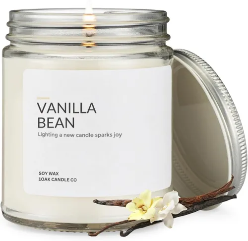 Vista 17 de 1OAK Vela de Manzana - Velas perfumadas de cera de soja (Manzana) - Velas de soja para aromatizar el hogar - Quema larga premium - Hechas a mano
