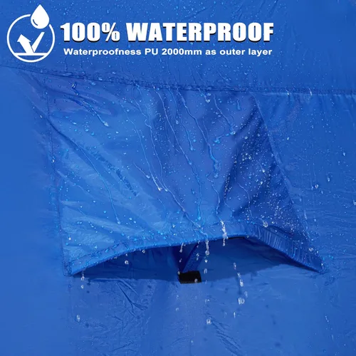 Vista 5 de GoHimal Pickup Truck Tent, Waterproof PU2000mm Double Layer for FT Truck Bed, Portable Bed Tent for Camping