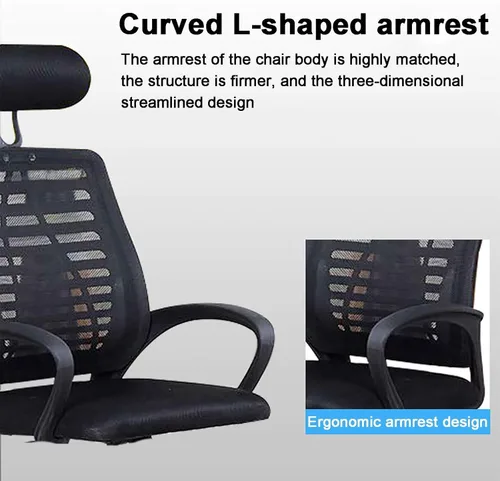 Vista 4 de Gaming Chair Ergonomic Computer Chair with Headrest and Lumbar Support, Ergonomic Mesh Desk Chair PC Game Chair for Home Office Study Bedroom