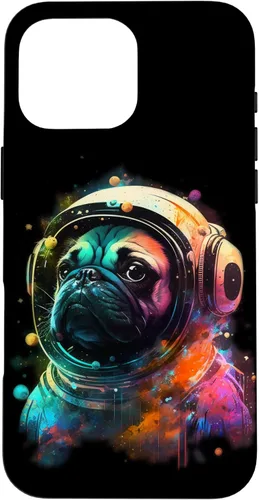 Vista 19 de Pug Astronaut Dog Funny Outer Space Colorful Cosmic Explorer Case for iPhone 16