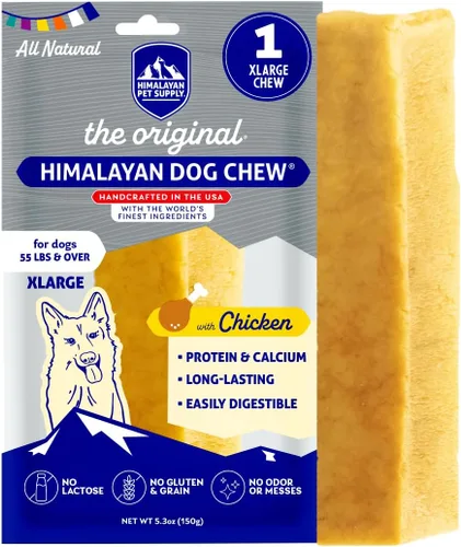 Vista 11 de Himalayan Dog Chew - Masticables originales de queso de yak para perros - 100% naturales, sin gluten, lactosa o cereales, ricos en proteínas