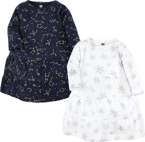 Hudson Baby Vestidos de algodón para bebés y niñas