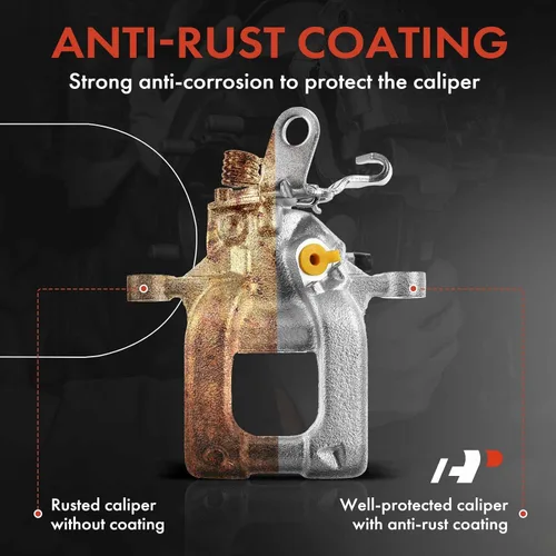 Vista 6 de A-Premium Conjunto de pinza de freno de disco sin soporte compatible con modelos selectos de Audi y Volkswagen - A3, A3 Quattro, Beetle, Eos, Golf