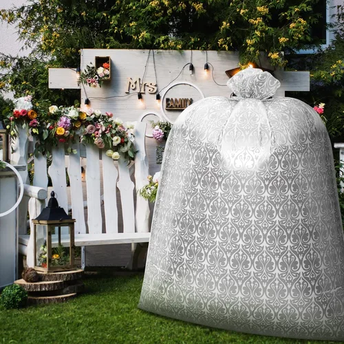 Vista 5 de Teling 2 piezas de bolsas de regalo para bicicleta jumbo de 80 x 60 pulgadas, bolsas de plástico gigantes, bolsas de bicicleta extragrandes