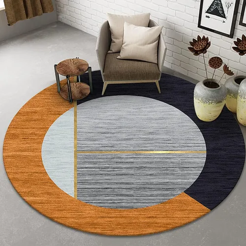 Alfombra moderna de 31.5 in, 39.4 in, 47.2 in, 55.1 in, 63.0 in, 70.9 in, 78.7 in, redonda para salón, dormitorio, hogar, suelo antideslizante,
