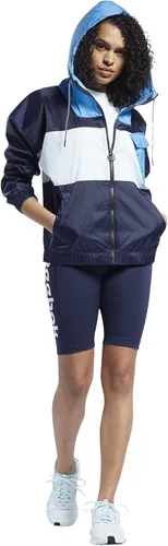 Vista 2 de Core 10 by Reebok Chaqueta con capucha tejida de gran tamaño para mujer