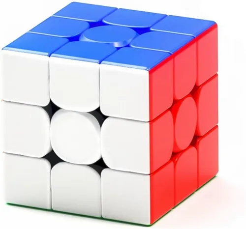 Vista 9 de Cubo de velocidad de 3 x 3 sin calcomanías con soporte y tutorial: teaser cerebral para resolver problemas, juguete de rompecabezas sensorial