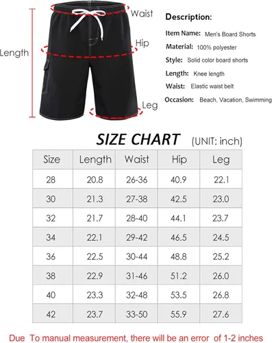 Vista 6 de Vocanbomor Traje de baño de secado rápido para hombre con forro de malla