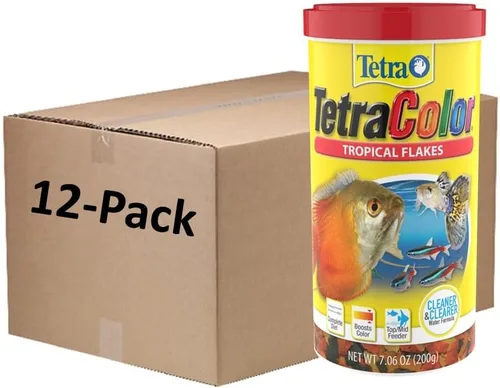 Vista 16 de Tetra Color Tropical Flakes, alimento para peces que aumentan el color, dieta nutricionalmente equilibrada para peces tropicales, 2.2 libras