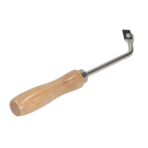 Vista 4 de Groover Beech, cuchillo ranurado de madera de acero para ranurado de madera para piso de plástico de PVC, cuarto de luna plana con moldura