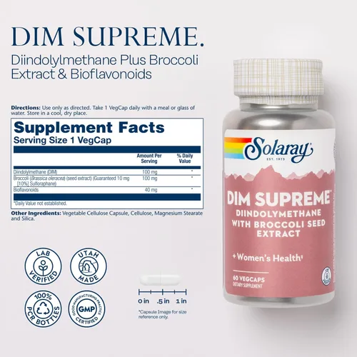 Vista 2 de SOLARAY Dim Supreme, 100 mg, 60