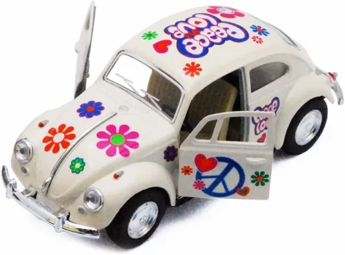 Vista 4 de KiNSMART - 1967 Volkswagen Classical Beetle 5 pulgadas, escala 1:36, modelo de metal fundido a presión con acción de retroceso