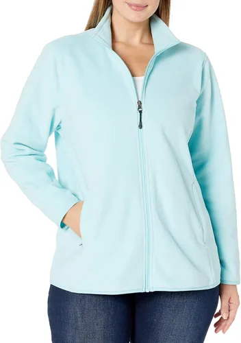 Vista 5 de Tienda Essentials - Chaqueta de vellón suave ajuste clásico manga larga y con cremallera completa para mujer