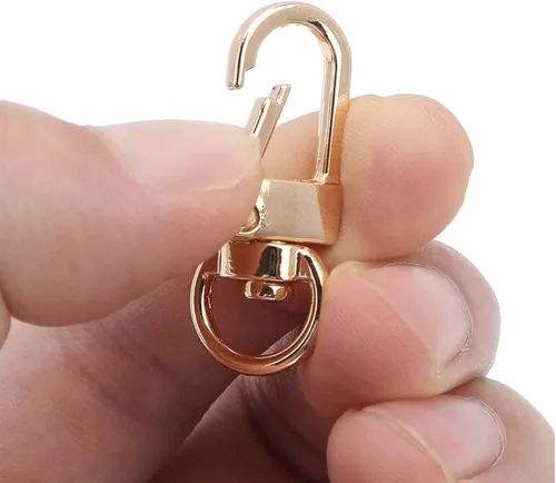 Vista 2 de GBSTORE 10 piezas de cierres giratorios de langosta accesorios de hardware de hebilla giratoria para perro, resorte de metal, cierres de gancho