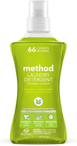 Vista 6 de Method Detergente líquido para lavandería; aroma a salvia de playa, removedor de manchas; 66 cargas por botella de 53.5 onzas; (paquete de 1)