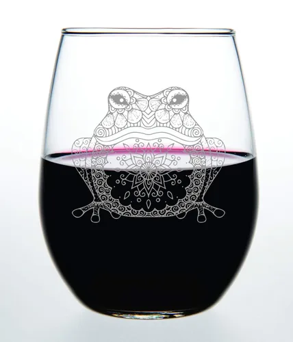 Vista 2 de Frog stemless wine glass, 17 oz